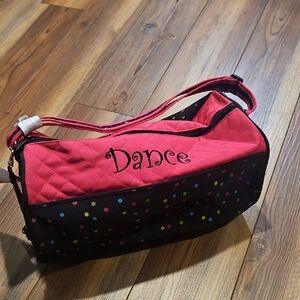 🆕 Dance Pink and Black Polka Dot Bag